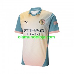 Camisola Manchester City Homem Equipamento Quarto 2024-2025 Manga Curta